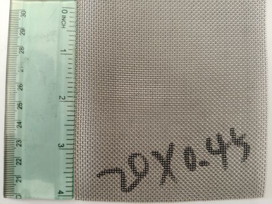 20mesh 0.45mm Πλέγμα από ανοξείδωτο χάλυβα με απλή ύφανση και τετράγωνο πλέγμα με πολύ ανώτερη αντοχή στη διάβρωση