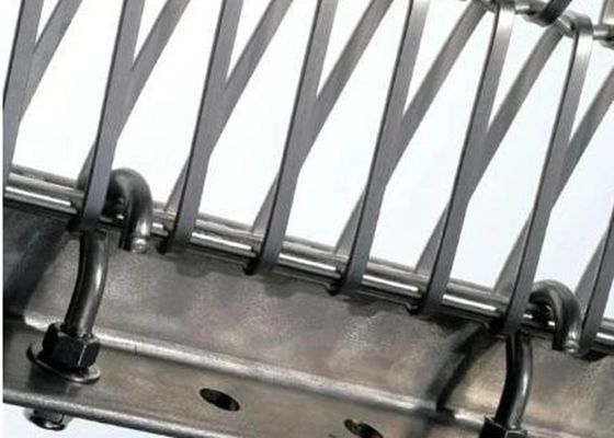 Πλέγμα μετάλλων ανοξείδωτου AISI 6mmx1mm για την αρχιτεκτονική διακόσμηση