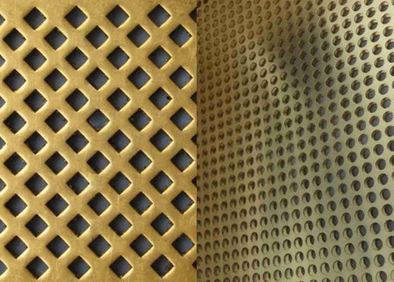 Μετρητής 3 έως 36 διατρυπημένος ορείχαλκος χαλκού πλέγματος μετάλλων για τη διακόσμηση