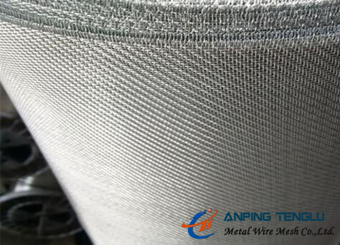650mesh/Inch Twill σχέδιο ύφανσης, τετραγωνικό πλέγμα καλωδίων τρυπών, ανοξείδωτο